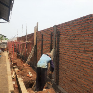 Pasang Dinding Bata Merah Tebal 1/2 Bata 1Pc : 6 Pp per m²