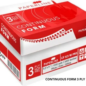 Continuous Form 3 Ply Paperline