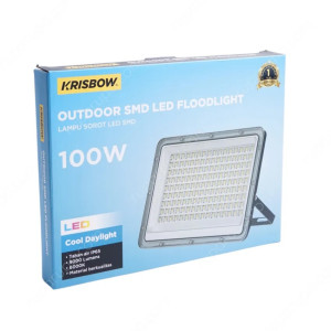 Krisbow Lampu Sorot LED SMD 100 Watt Cool Daylight IP 65 - Hitam