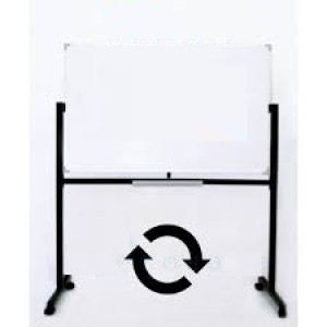 PAPAN TULIS WHITEBOARD STANDING  MAGNETIC DOUBLE FACE UKURAN 90 X 120 CM