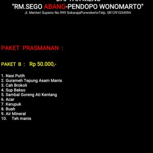 paket B prasmanan