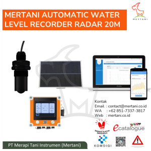 Mertani Automatic Water Level Recorder Radar 20M (Panjang Lengan 5M)