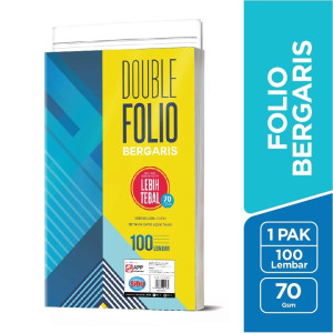 Kertas Double Folio Bergaris Ukuran F4