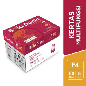 Kertas HVS Bola Dunia 80 gsm F4