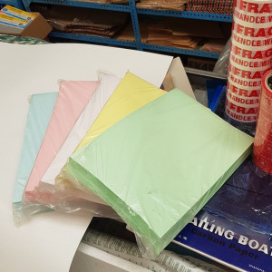Kertas Doorslag Merah Biru Folio