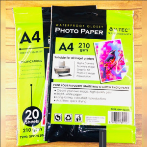 Kertas Glossy Photo Paper Vtec A4 210 gsm