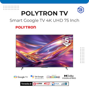 POLYTRON Smart Google TV 4K UHD 75 Inch PLD 75UG5959