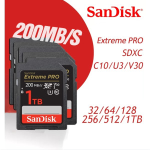 Memory Camera SD Card SDHC SDXC Sandisk Extreme Pro