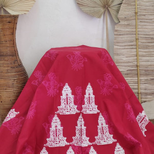 Batik Cap Motif Gedung Songo dan enceng gondok