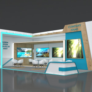Booth Pameran 3x9m