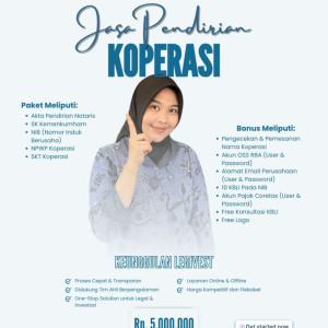 Jasa Pengurusan Pendirian Koperasi