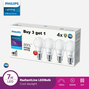 Lampu LED 7 Watt Philips Paket
