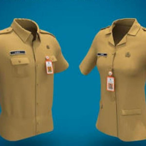 Kemeja Atasan Dinas Lapangan Lengan Panjang