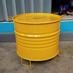 TEMPAT SAMPAH BAHAN DRUM MINYAK 110 LT