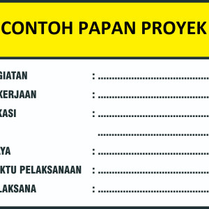 Papan Nama Kegiatan