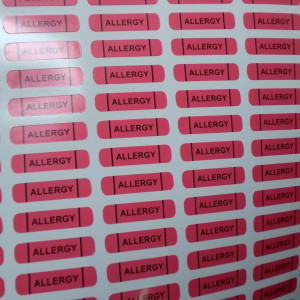 STICKER ALLERGY