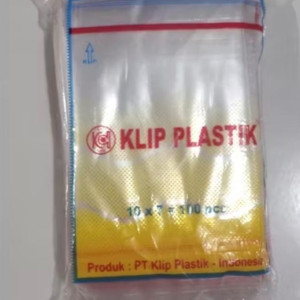 Plastik klip putih 10x7
