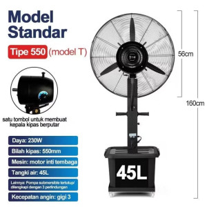 Kipas Angin Standing Uap 23" - Kapasitas 45 Ltr