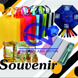 Paket Souvenir (Goodie Bag, Payung, Cuttlery set, Snack Khas Daerah)