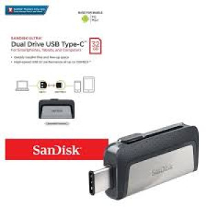 Flash Disk 32 Gb /USB/OTG/C, merk SANDISK