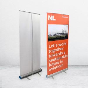 Roll Up Banner 60x160cm - Bahan Albatros 180gr