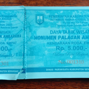 Karcis Parkir Roda Empat