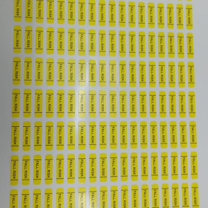 STIKER PRINT GELANG PASIEN WARNA KUNING