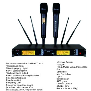 Mic Vocal Wireless SENNHEISER skm9000