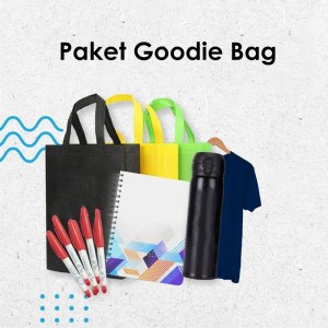 Paket Goodie Bag - Bolpen, Notebook, tumbler, Tas dan Kaos