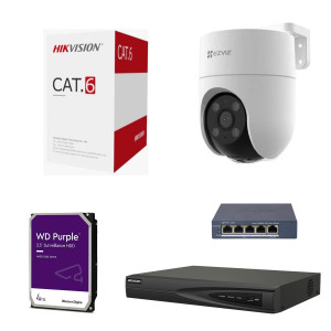 Paket CCTV Ip Camera 8 chanel 4 mp Hikvison