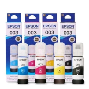 Tinta Printer Epson 003 Warna Hitam, Biru, Kuning Dan Merah