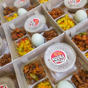 Paket makan rendang  Nasi Telor komplet