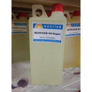 Pengencer Tinta Sablon Kertas M3 Super Merk Sunrise