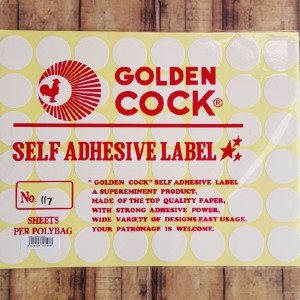 Sticker label Golden Cock