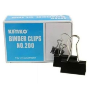 Binder Clip / Klip / Penjepit Kertas Kenko 200 / 1 BOX 12 PCS
