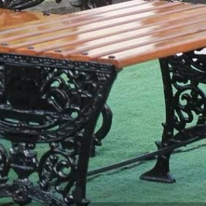 Meja Taman Cor Aluminium