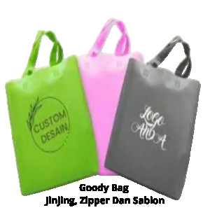 Goody Bag Spesifikasi Tas Jinjing, Zipper Dan Sablon