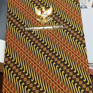 Map kain batik F4 lambang gubernur-