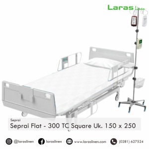 SPREI FLAT POLOS TANPA KARET - COT SATEN 300TC - 150 X 250 cm