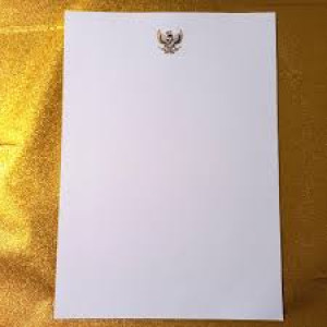 PAKET PIAGAM KERTAS GARUDA EMAS