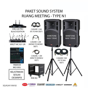 BareTone PAKET SOUND SYSTEM RUANG MEETING - TYPE N1