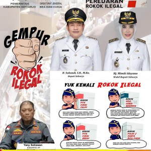 Iklan Gempur Rokok Ilegal Sidoarjo