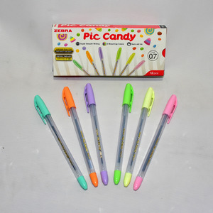 Ballpoint ZEBRA Pic-Candy 0,7mm Mix Color