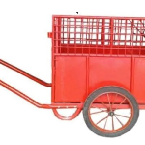 GEROBAK SAMPAH DORONG BAHAN PLAT BESI