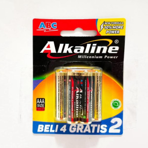 Baterai AAA Alkaline isi 4