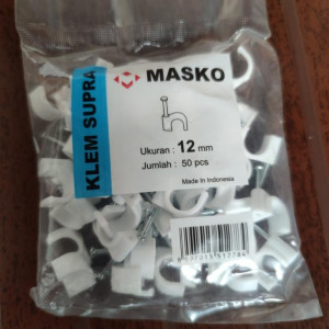 Klem Kabel 12mm Masko Paku Beton Asli