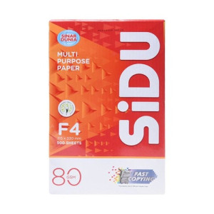 KERTAS HVS F4 80 GSM SIDU