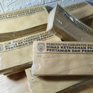 Amplop Kecil Coklat Cetak