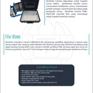 BOREHOLE INSPECTION CAMERA TUBK-RGLR-200