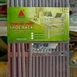 Rak sepatu steinless 5 susun